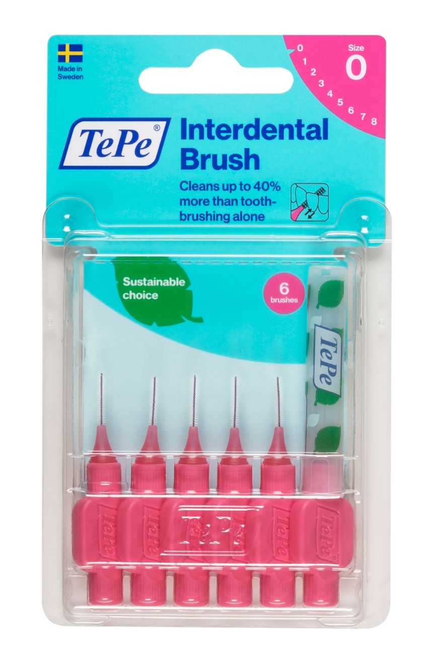 TePe Interdentalbürsten 0,4 - 0,6 mm pink 6 St Zahnbürste