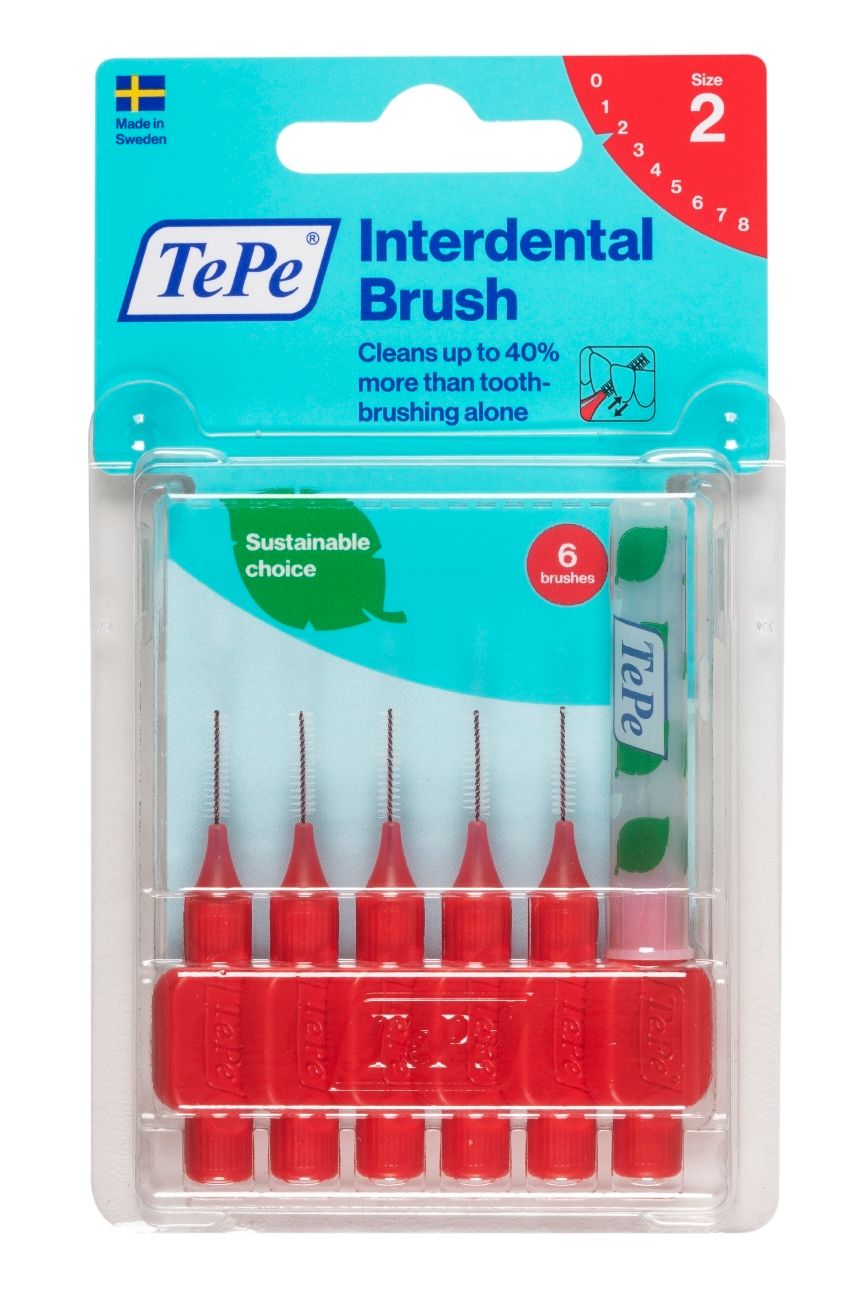 TePe Interdentalbürsten 0,5 mm rot 6 St Zahnbürste