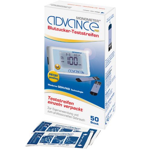 Advance Monometer® Blutzucker-Teststreifen GDH single 50X1 St Teststreifen