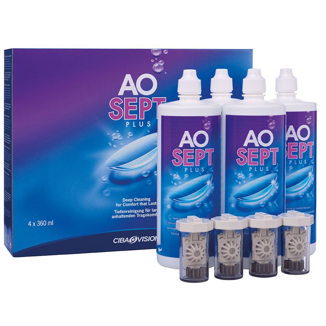 Plus Kontaktlinsenpflege 4X360 ml Lösung