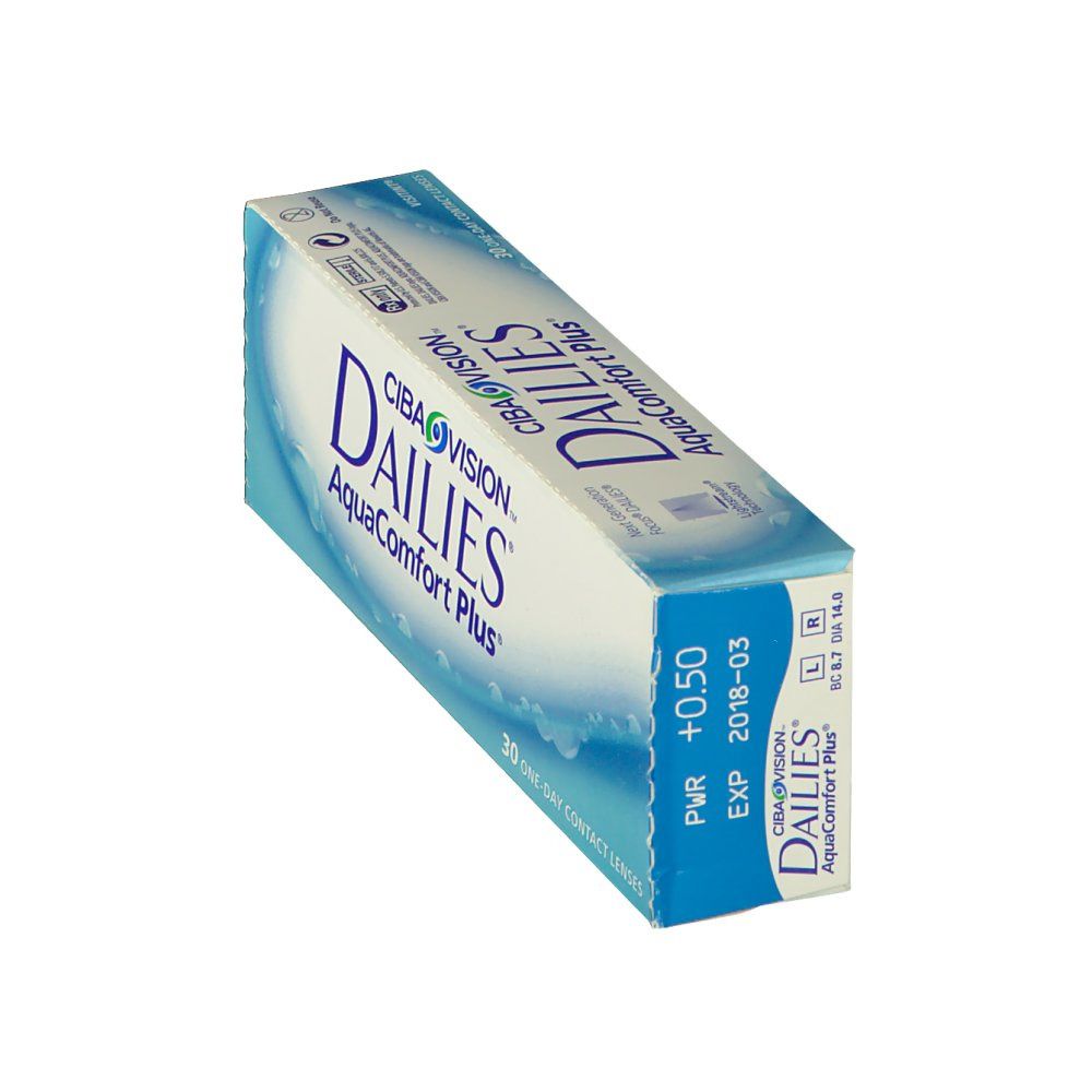DAILIES® Aqua Comfort Plus BC 8.7 DPT +0.50