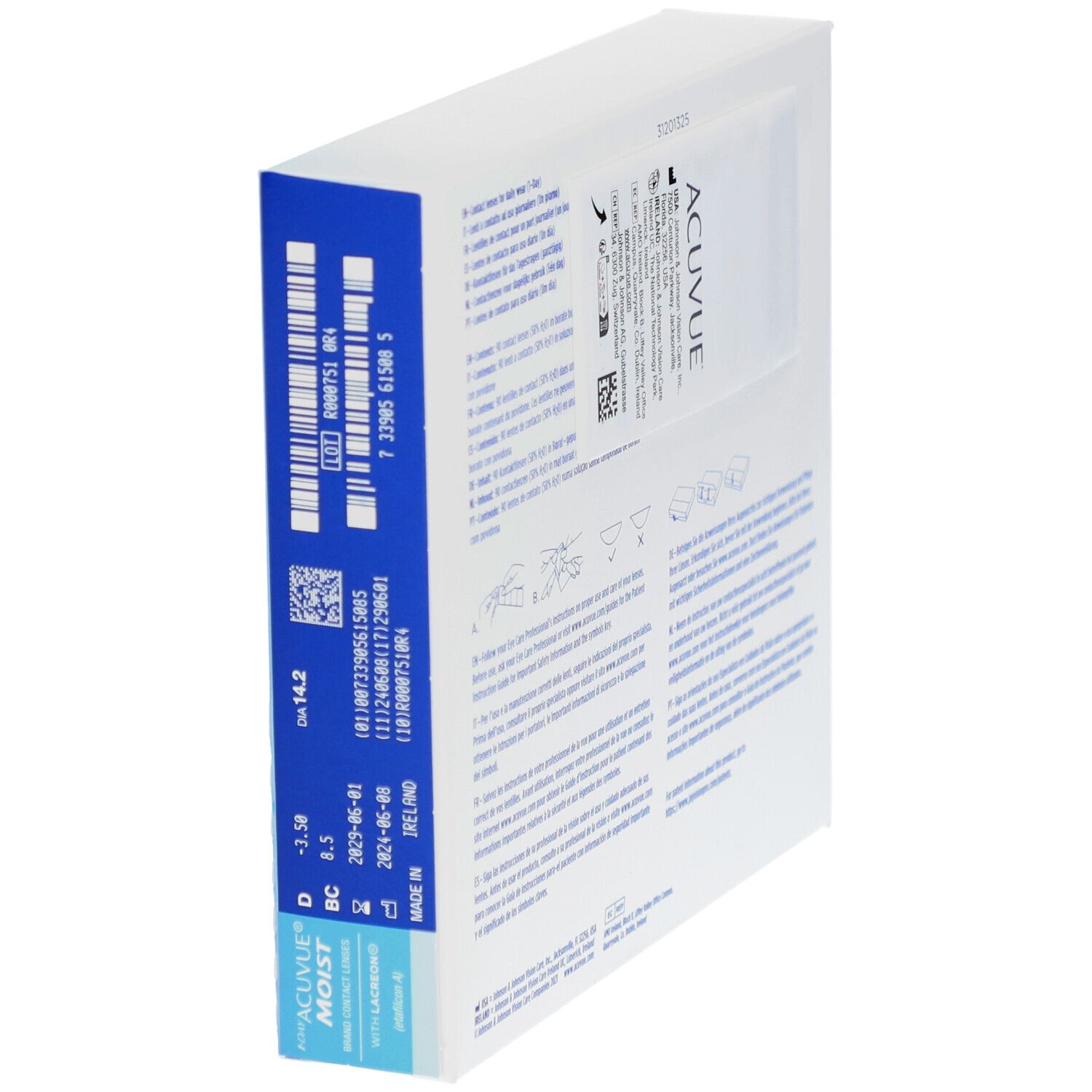 ACUVUE® 1-DAY MOIST BC 8,5 Tageslinsen
