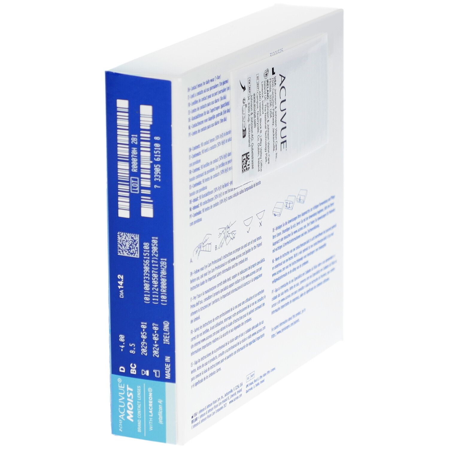 ACUVUE® 1-DAY MOIST BC 8,5 Tageslinsen
