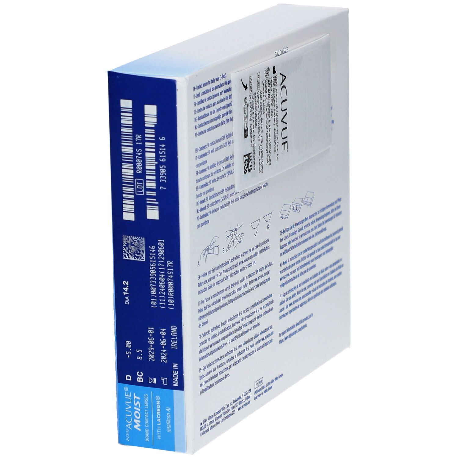 ACUVUE® 1-DAY MOIST BC 8,5 Tageslinsen
