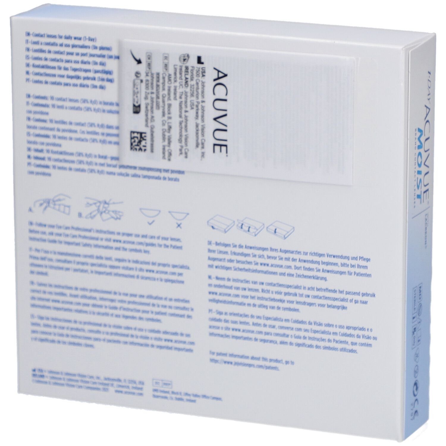 ACUVUE® 1-DAY MOIST BC 8,5 Tageslinsen
