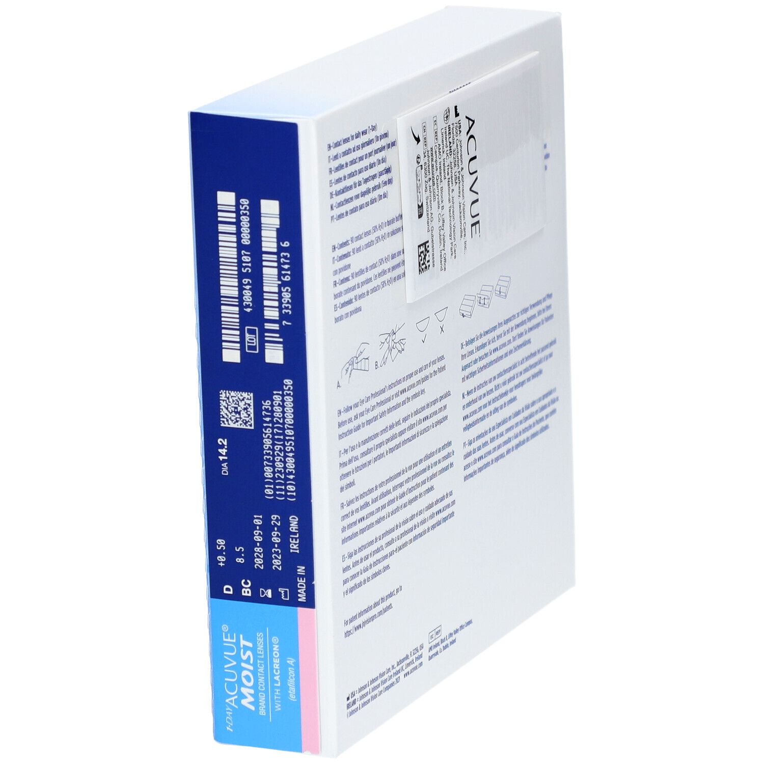 ACUVUE® 1-DAY MOIST BC 8,5 Tageslinsen