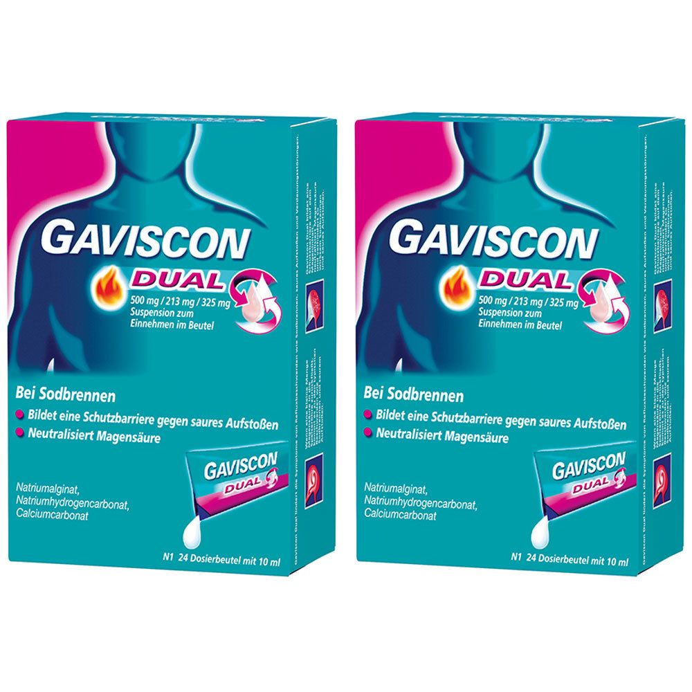 GAVISCON® Dual 500 mg / 213 mg / 325 mg Suspension Sparset