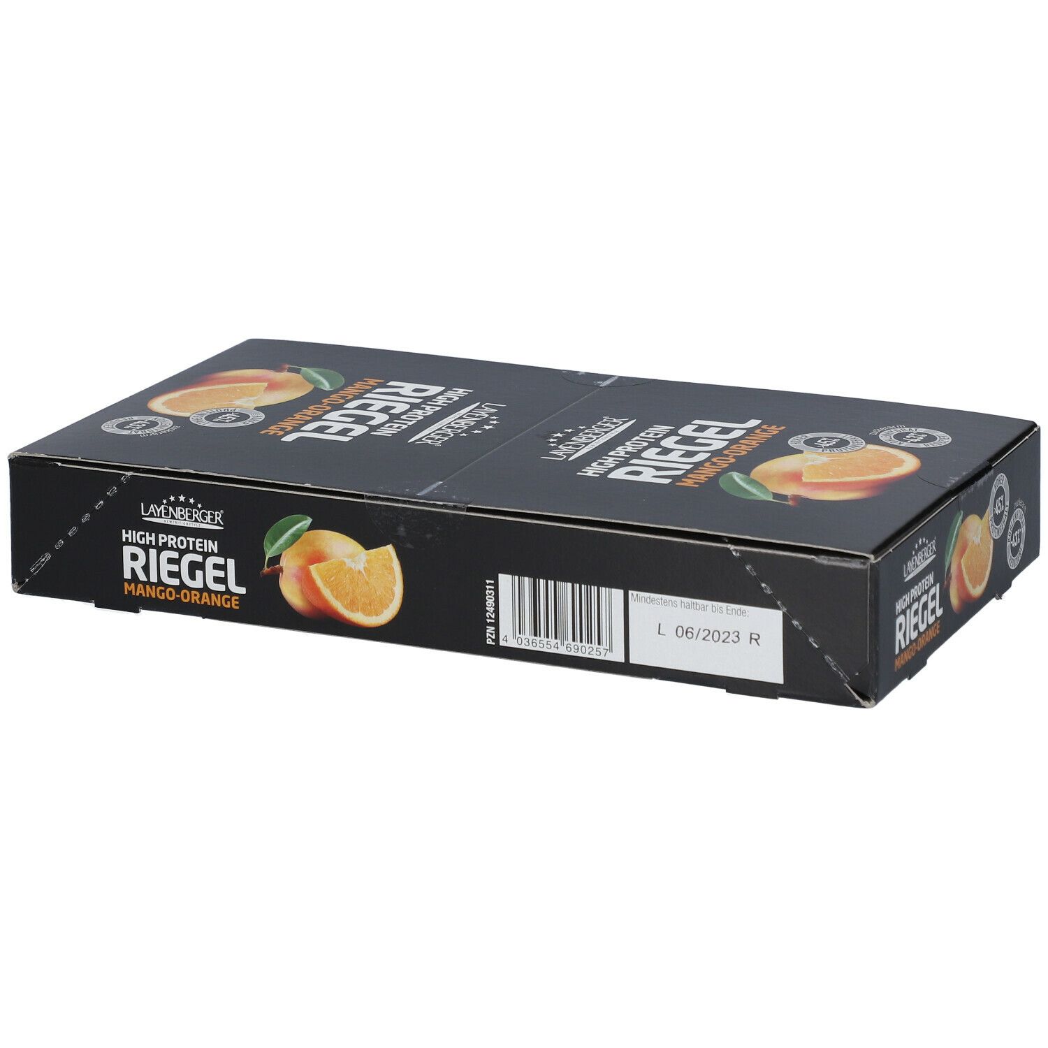 Layenberger LowCarb.One Protein Riegel, Mango Orange 18x35 g Riegel