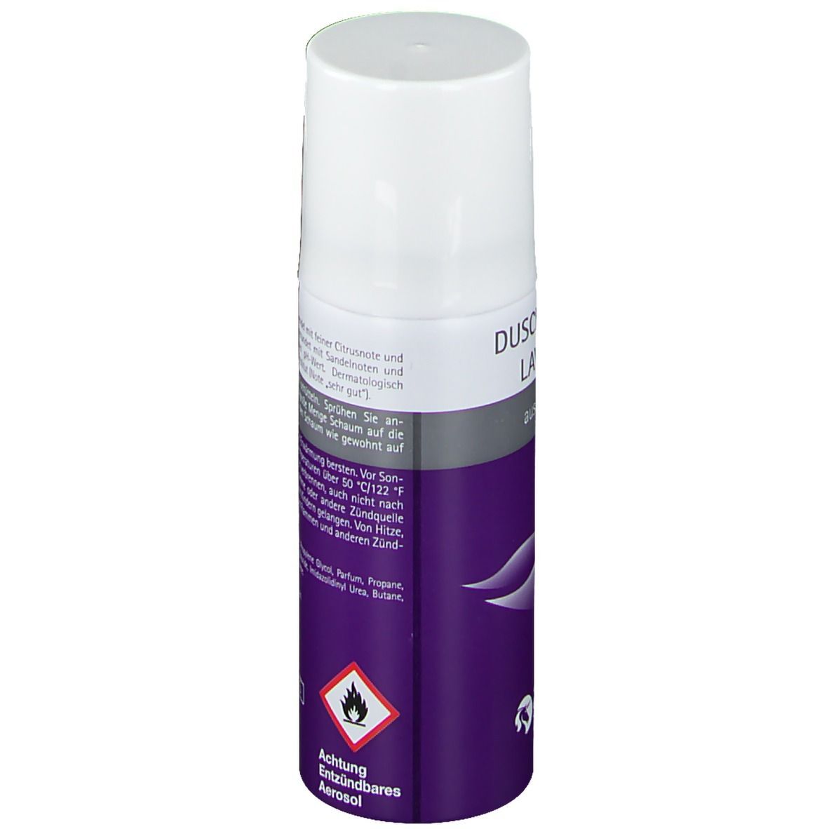 Rückseite der Sprühflasche mit Text. Enthält Informationen zur Anwendung und Inhaltsstoffe. Marke Spitzner. 50 ml.