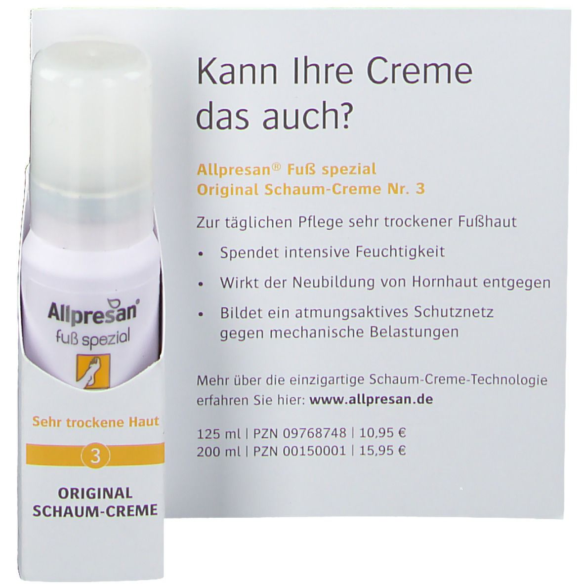 B. Probe Allpresan Fuß Spezial 15ml