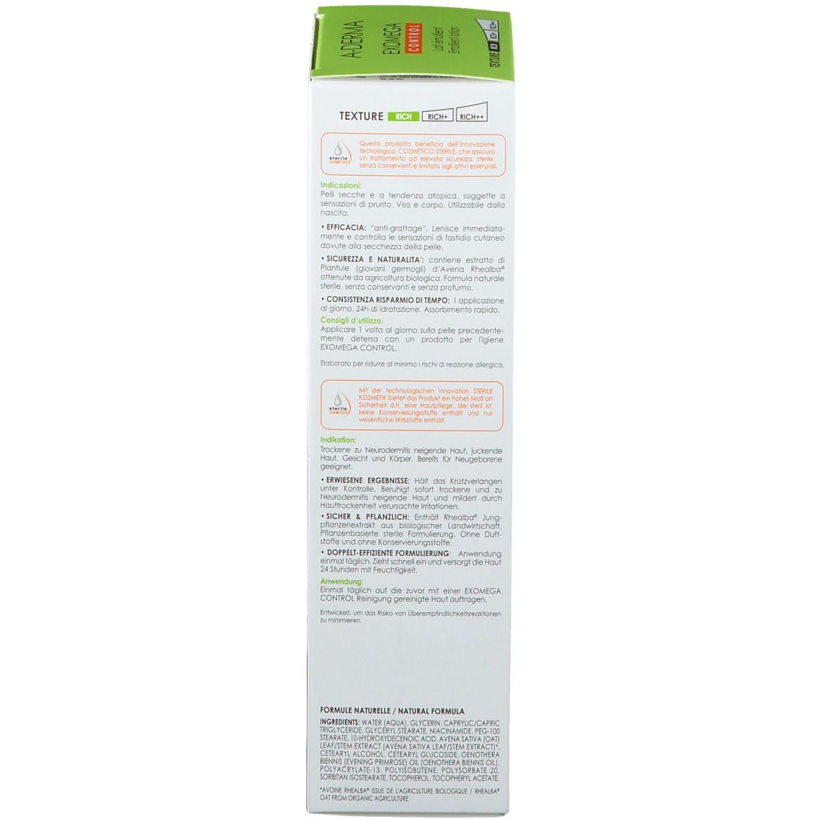 B. EXOMEGA Control Milch Sterile Kosmetik 200 ml