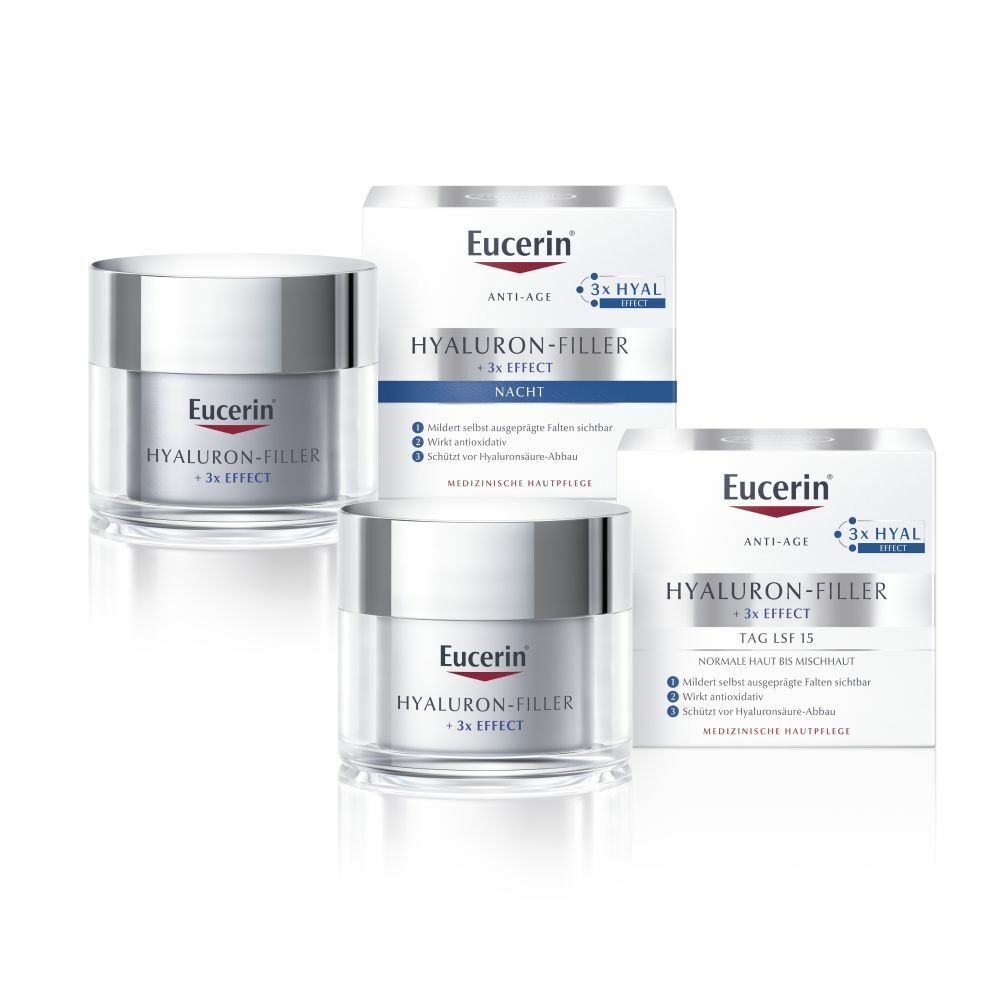 Eucerin® Anti Age HYALURON-FILLER Pflege-Set + Eucerin Hyaluron-Filler Intensiv-Maske GRATIS