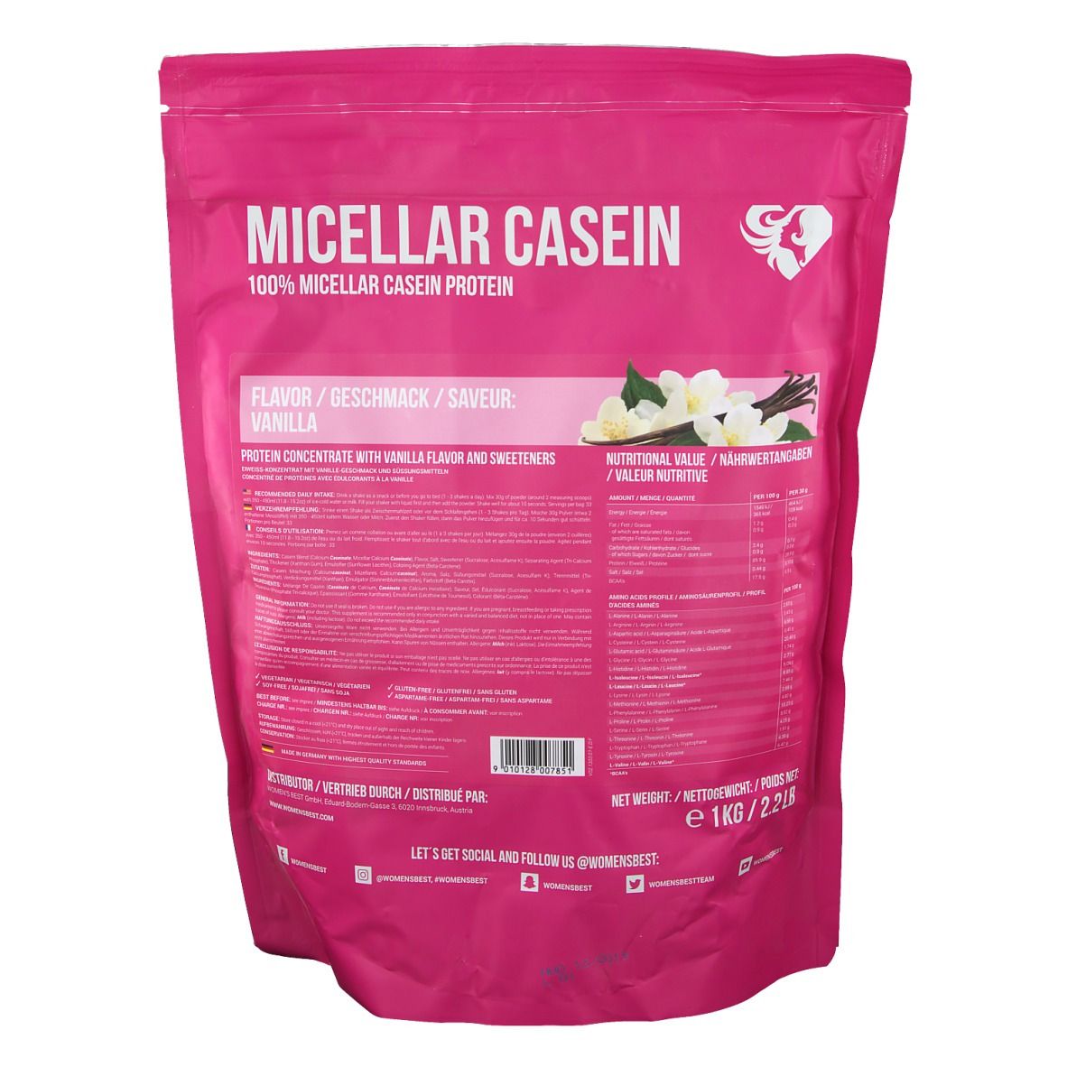 WOMEN`S BEST Micellar Casein Protein Vanille