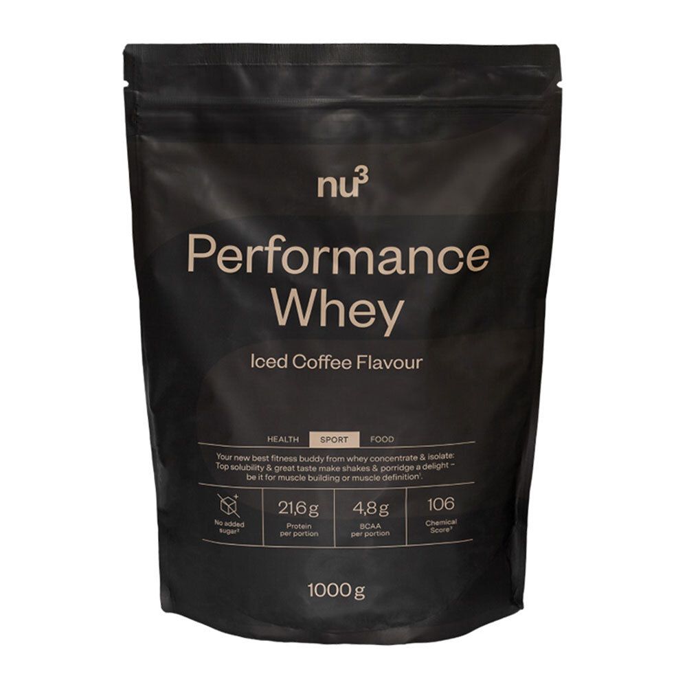 nu3 Performance Whey, Iced Coffee - Proteinpulver