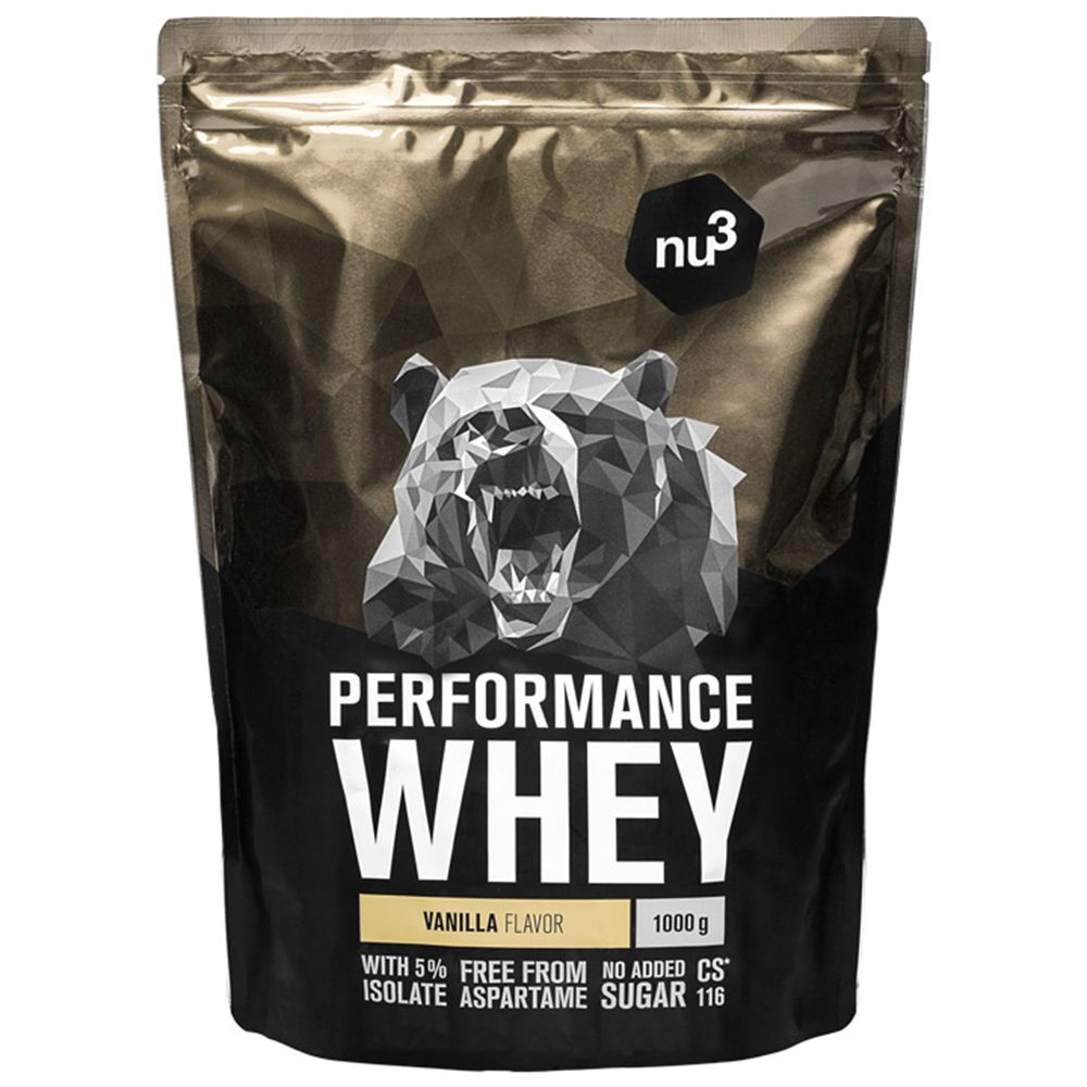 nu3 Performance Whey, Vanille - Proteinpulver