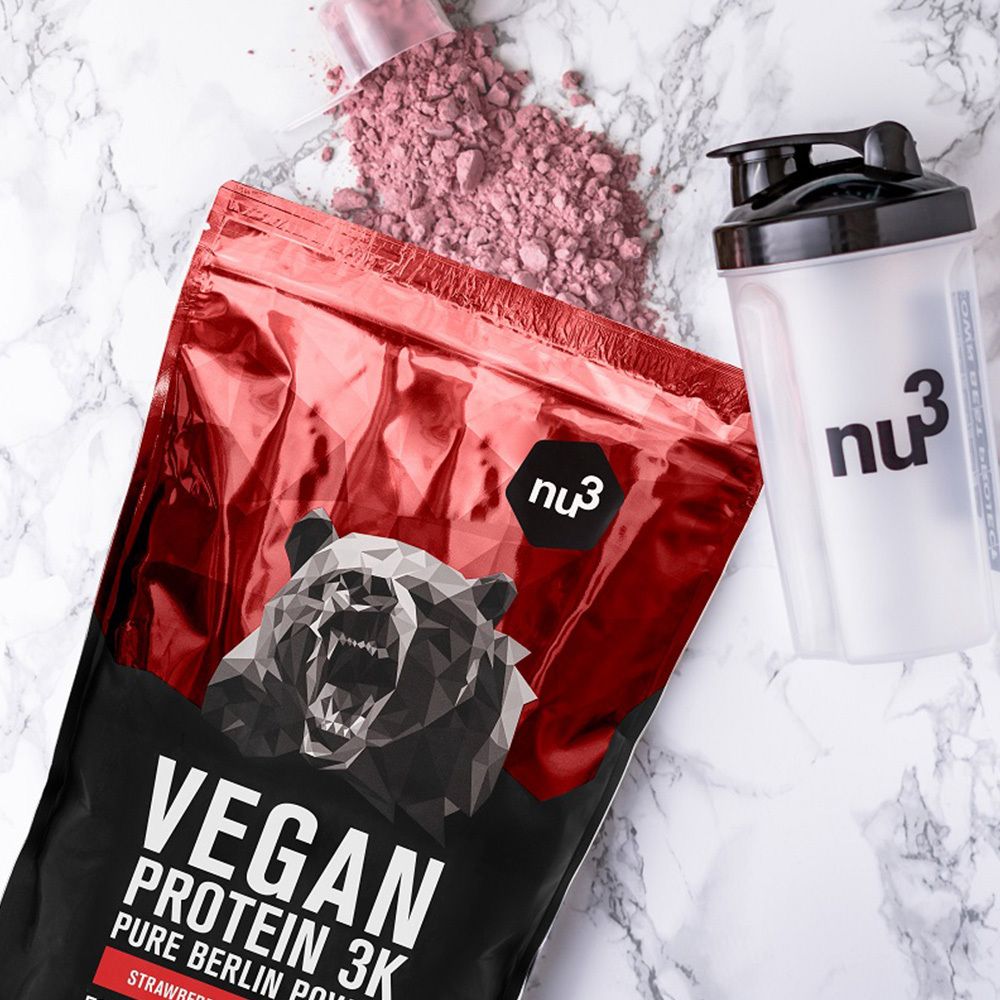 nu3 Vegan Protein 3K Shake, Erdbeere