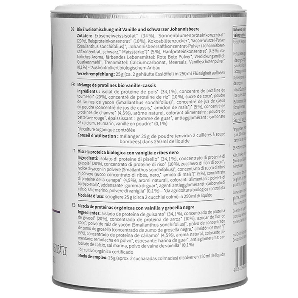 nu3 Bio Vegan Protein Shake Vanille-Johannisbeere