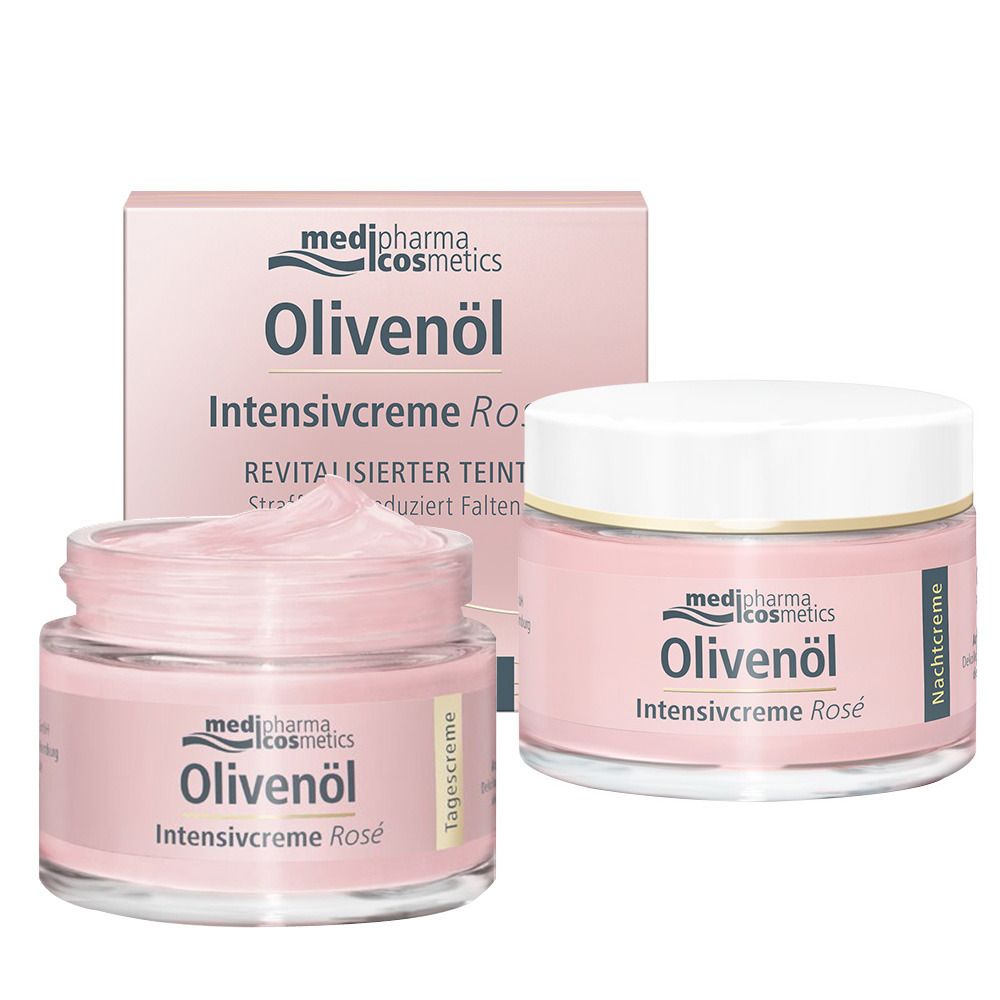 medipharma cosmetics Olivenöl Intensivcreme Rosé Tages- & Nachtset