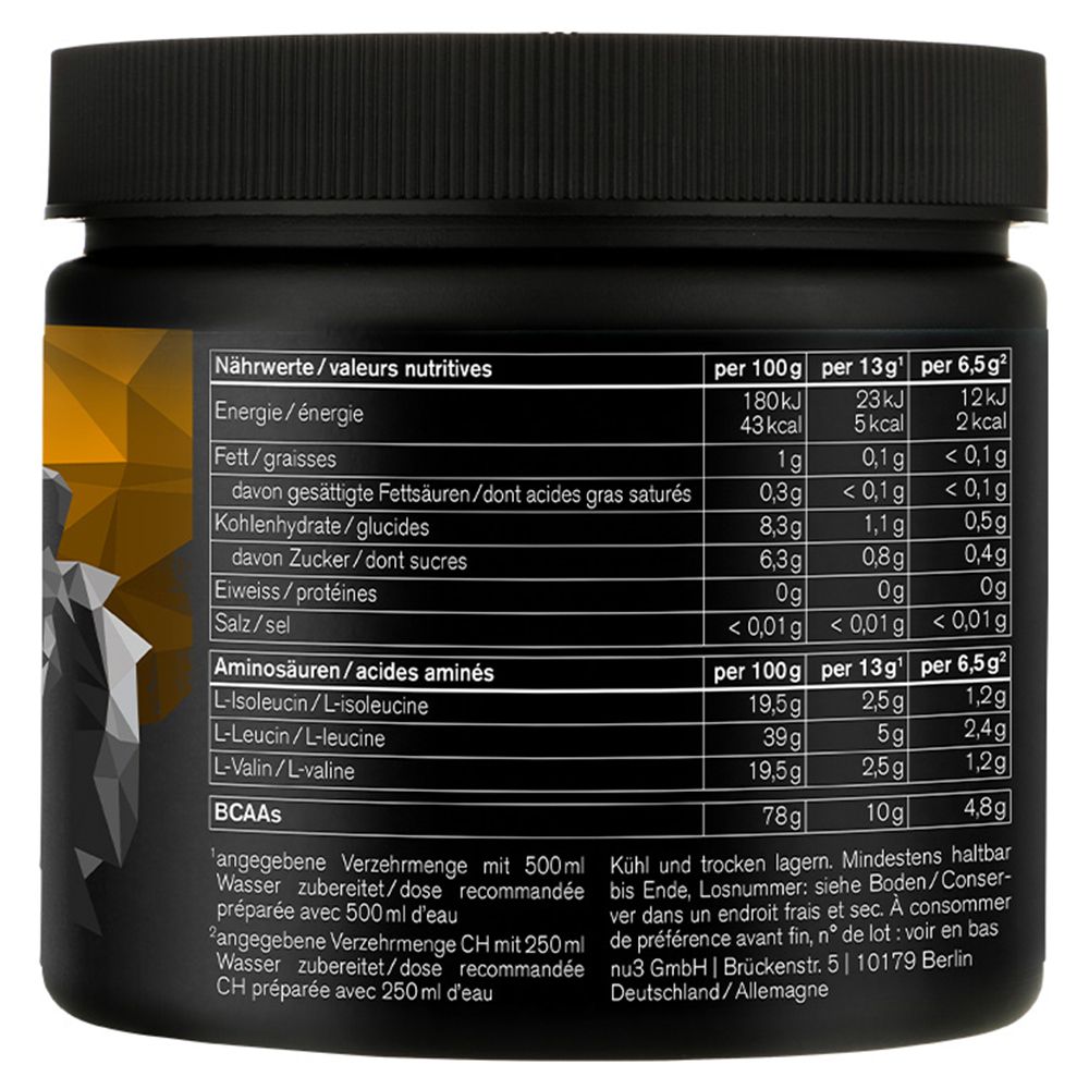 nu3 Bcaa Pulver, Tropical 400 g Pulver