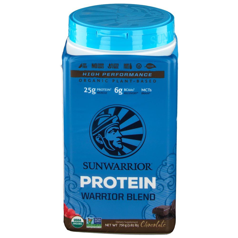 SUNWARRIOR® Protein Warrior Blend chocolate 750 g Shop Apotheke