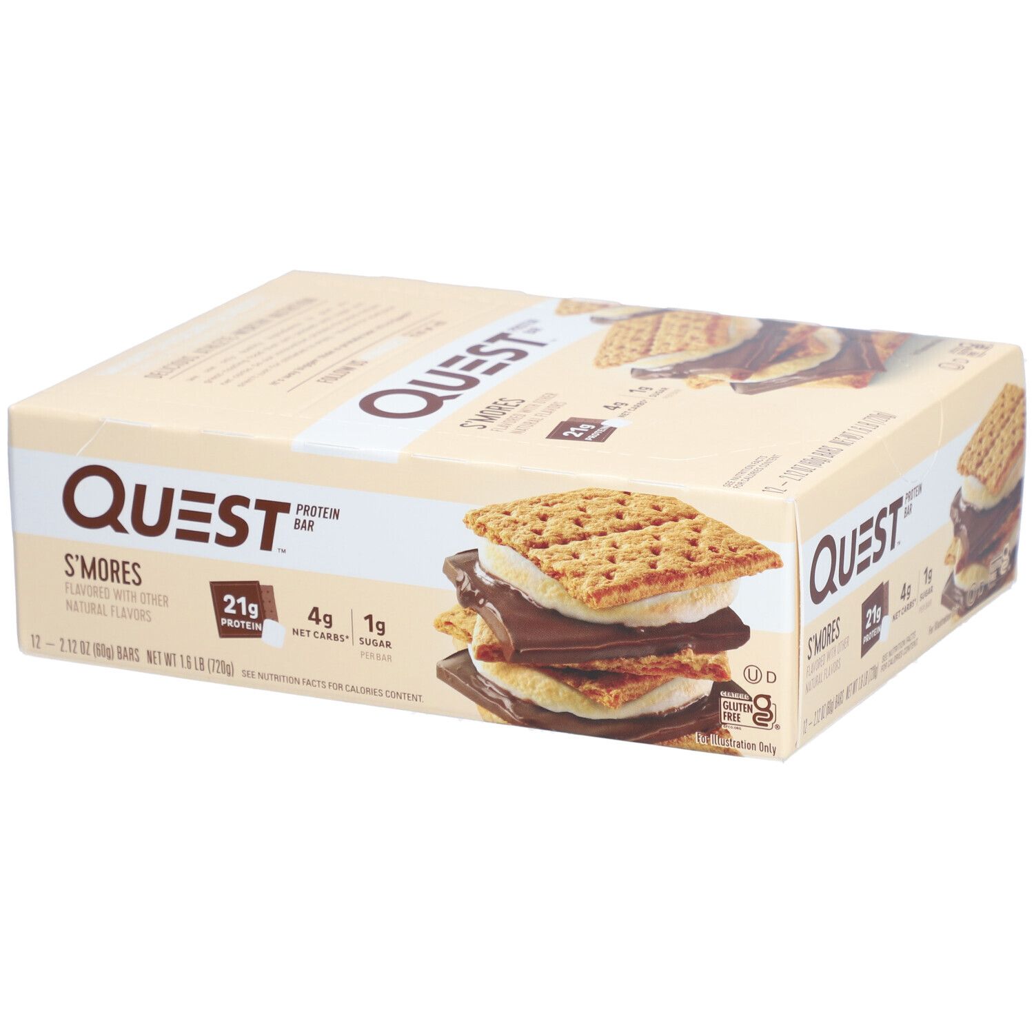 Quest Nutrition Bar, S'mores 12x60 g Riegel