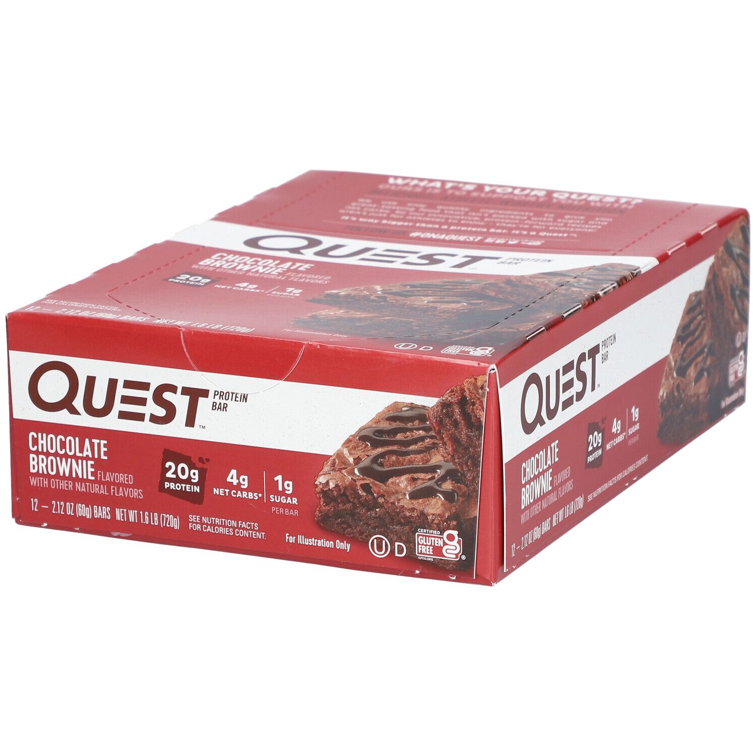 QuestBar® Barre au brownie au chocolat