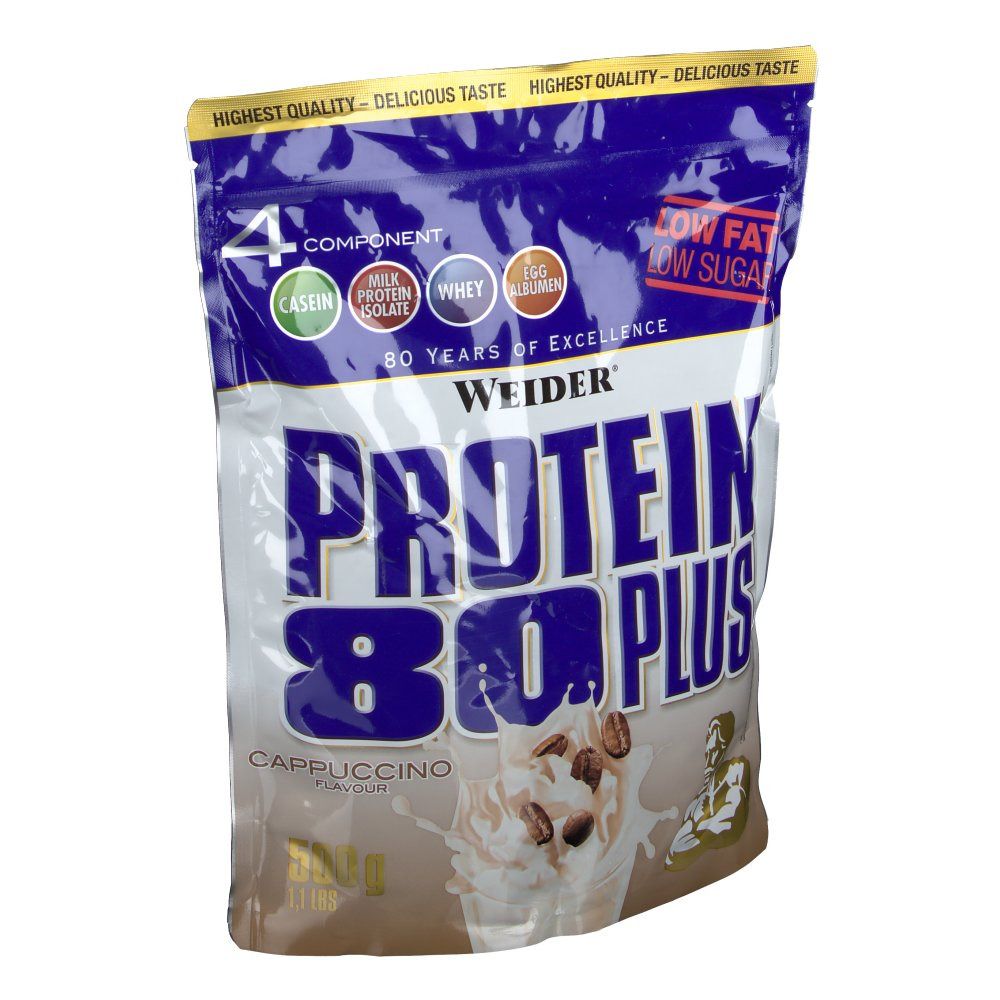 Weider Protein 80 Plus, Cappuccino, Pulver