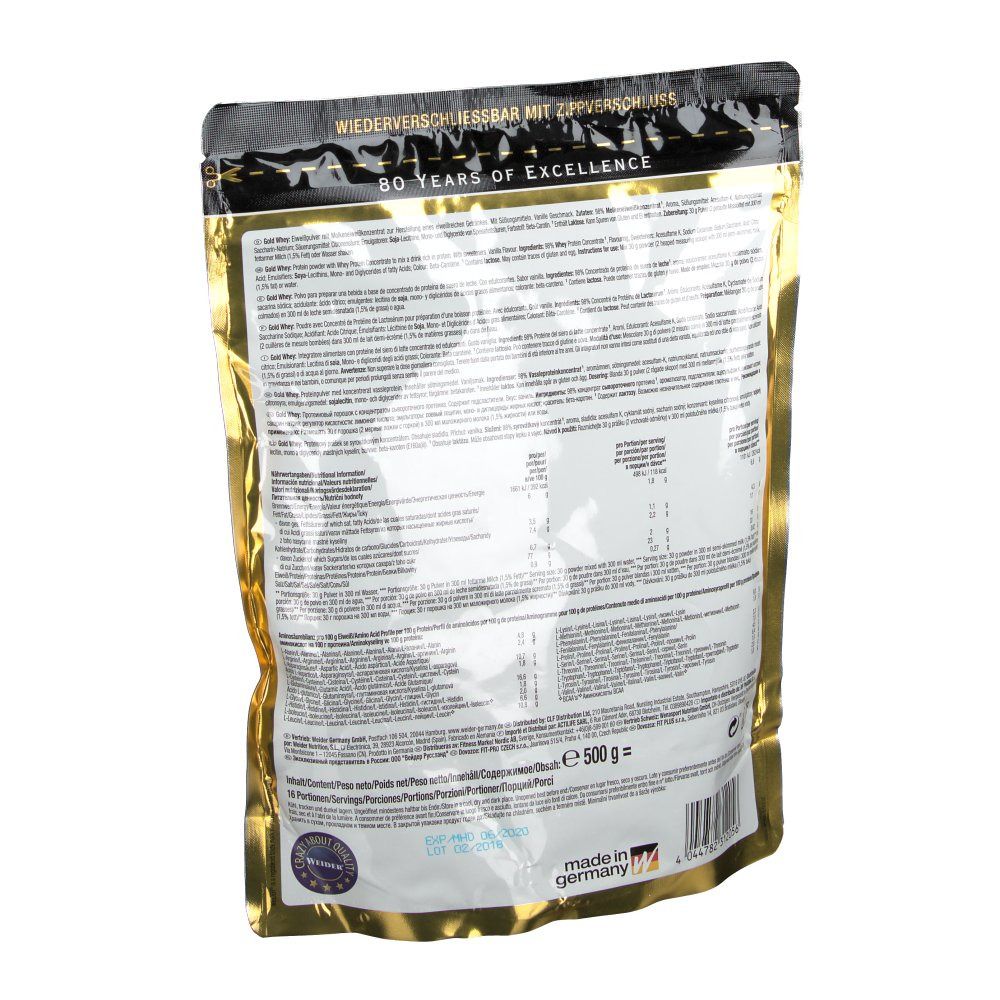 Weider Gold Whey Vanille