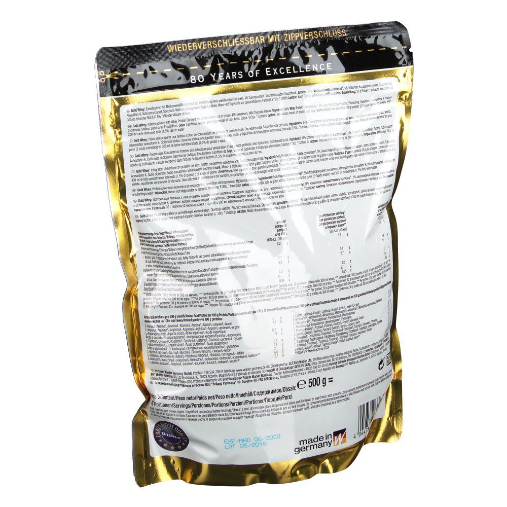Weider Gold Whey Schokolade
