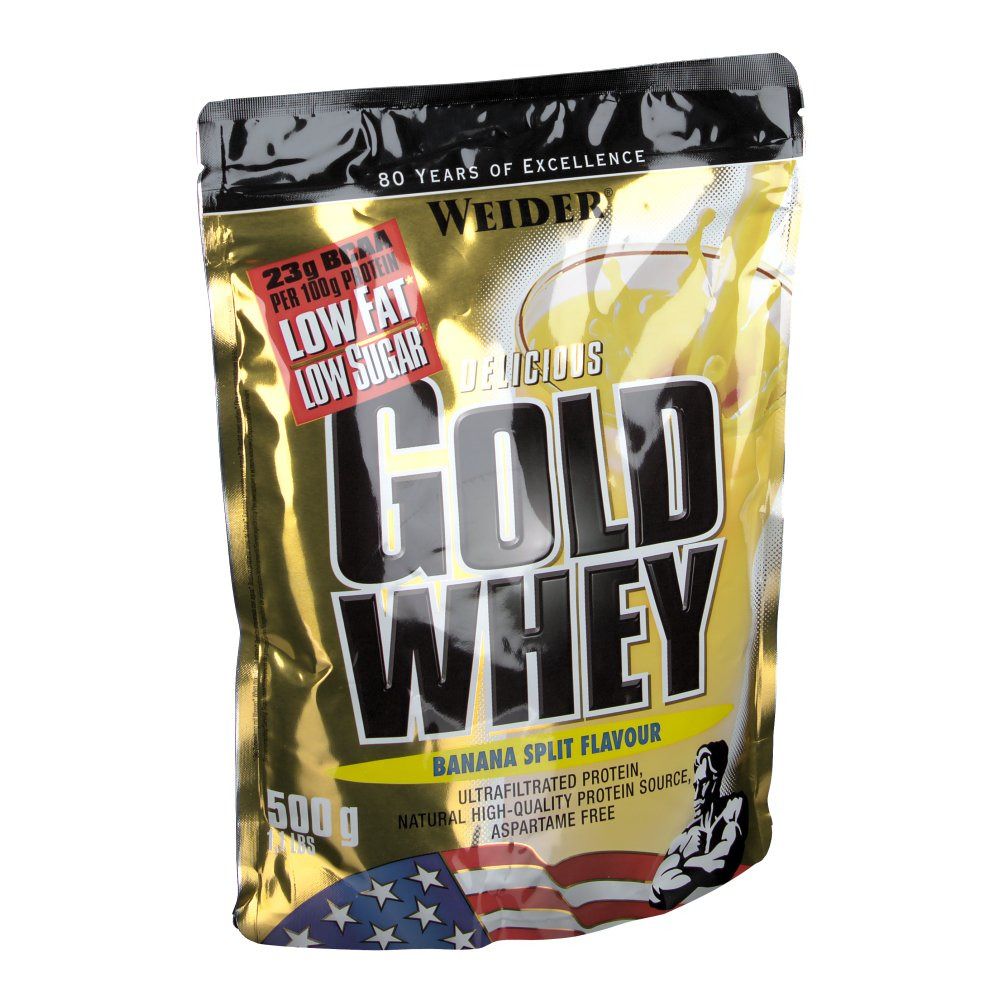 Weider Gold Whey, Bananensplit, Pulver