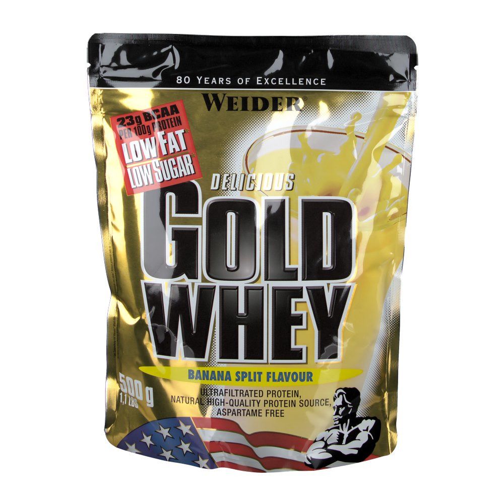 Weider Gold Whey, Bananensplit, Pulver