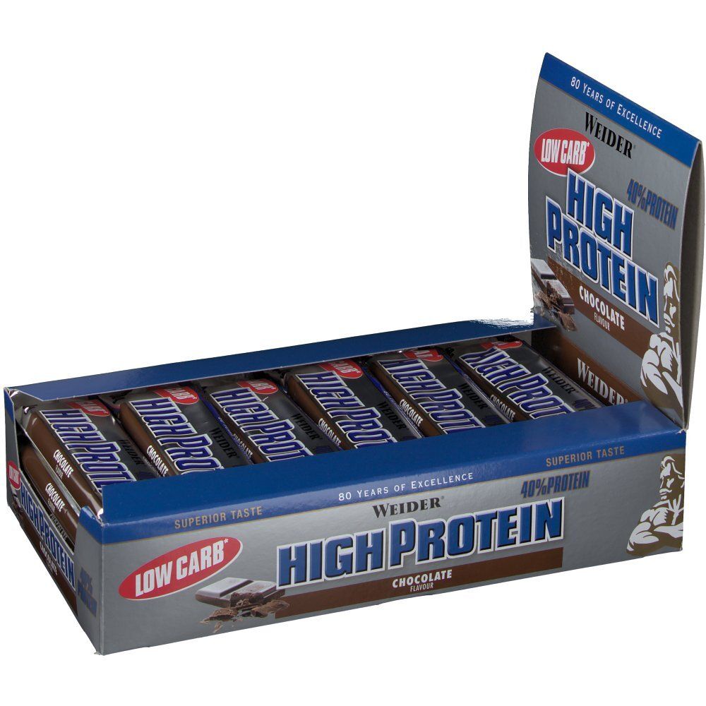 Weider 40 % High Protein Low Carb, Schokolade, Riegel