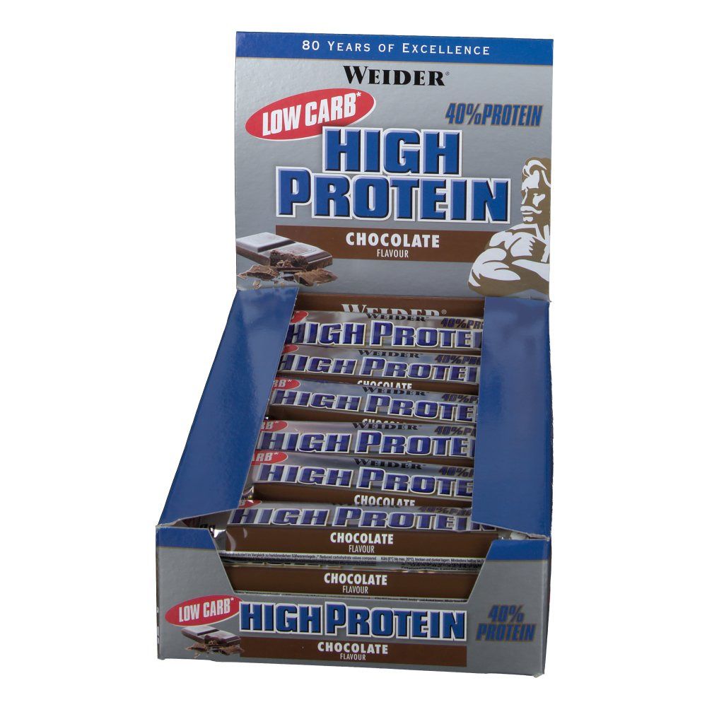 Weider 40 % High Protein Low Carb, Schokolade, Riegel