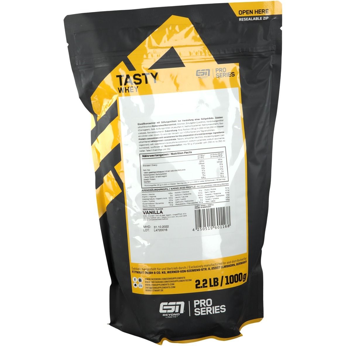 ESN Tasty Whey Vanille