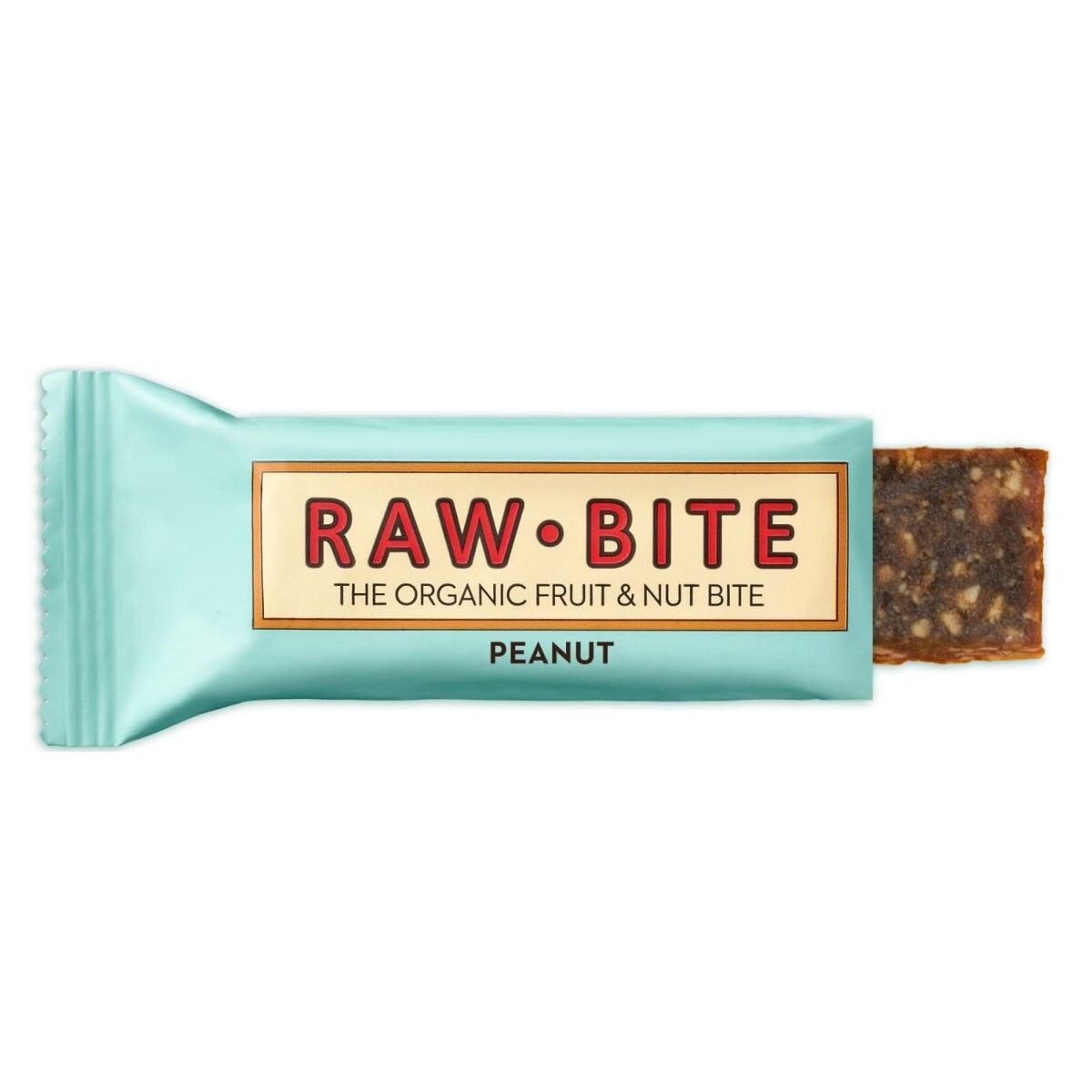 Rawbite Bio Riegel, Erdnuss 12x50 g Riegel