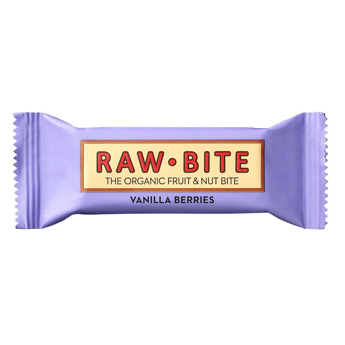 Rawbite Bio Riegel, Vanille-Beere 12x50 g Riegel