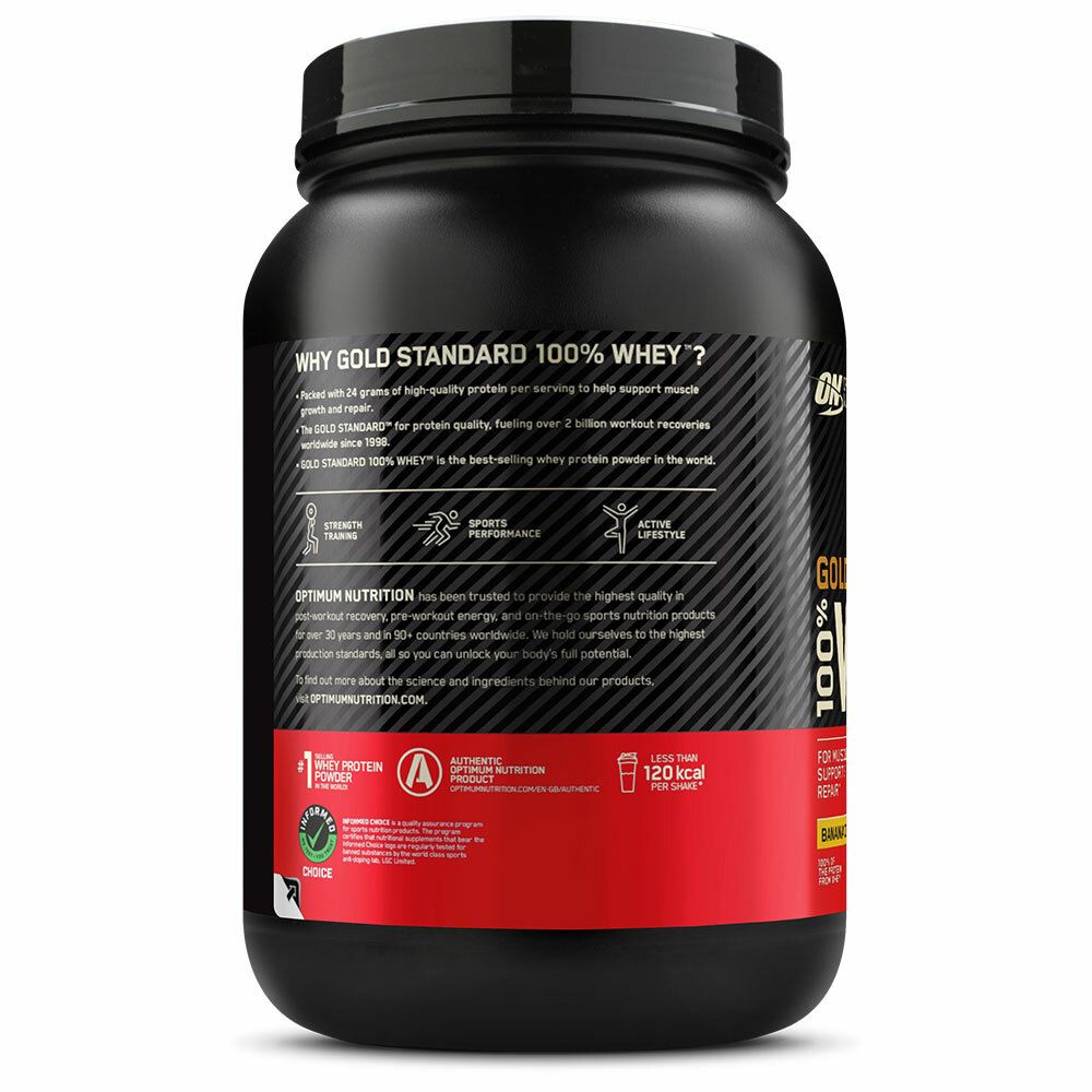 Optimum Nutrition 100 % Whey Gold Standard, Banane, Pulver 900 g