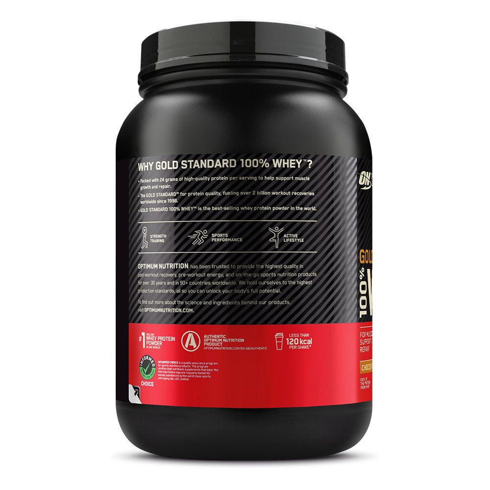 Optimum Nutrition 100 % Whey Gold Standard, Schokolade-Erdnussbutter, Pulver 896 g