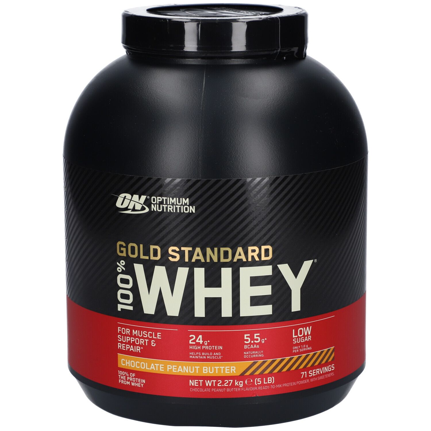 Optimum Nutrition 100 Whey Gold Standard Chocolate Peanut Butter 2270 g shopapotheke.at