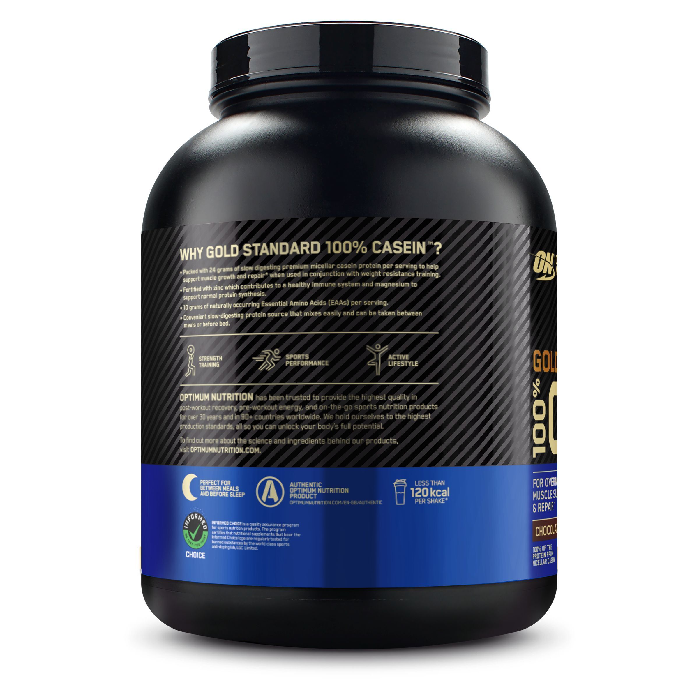 Optimum Nutrition 100 % Casein, Chocolate Supreme, Pulver 1820 g