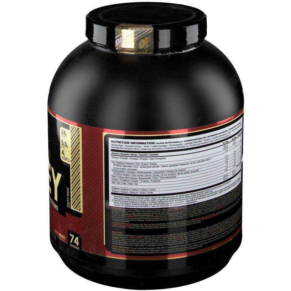 Optimum Nutrition 100 % Whey Gold Standard, Rocky Road, Pulver