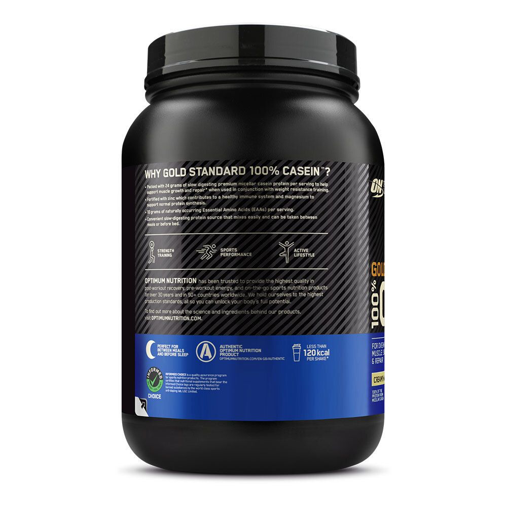 Optimum Nutrition 100 % Casein, Creamy Vanilla, Pulver 924 g