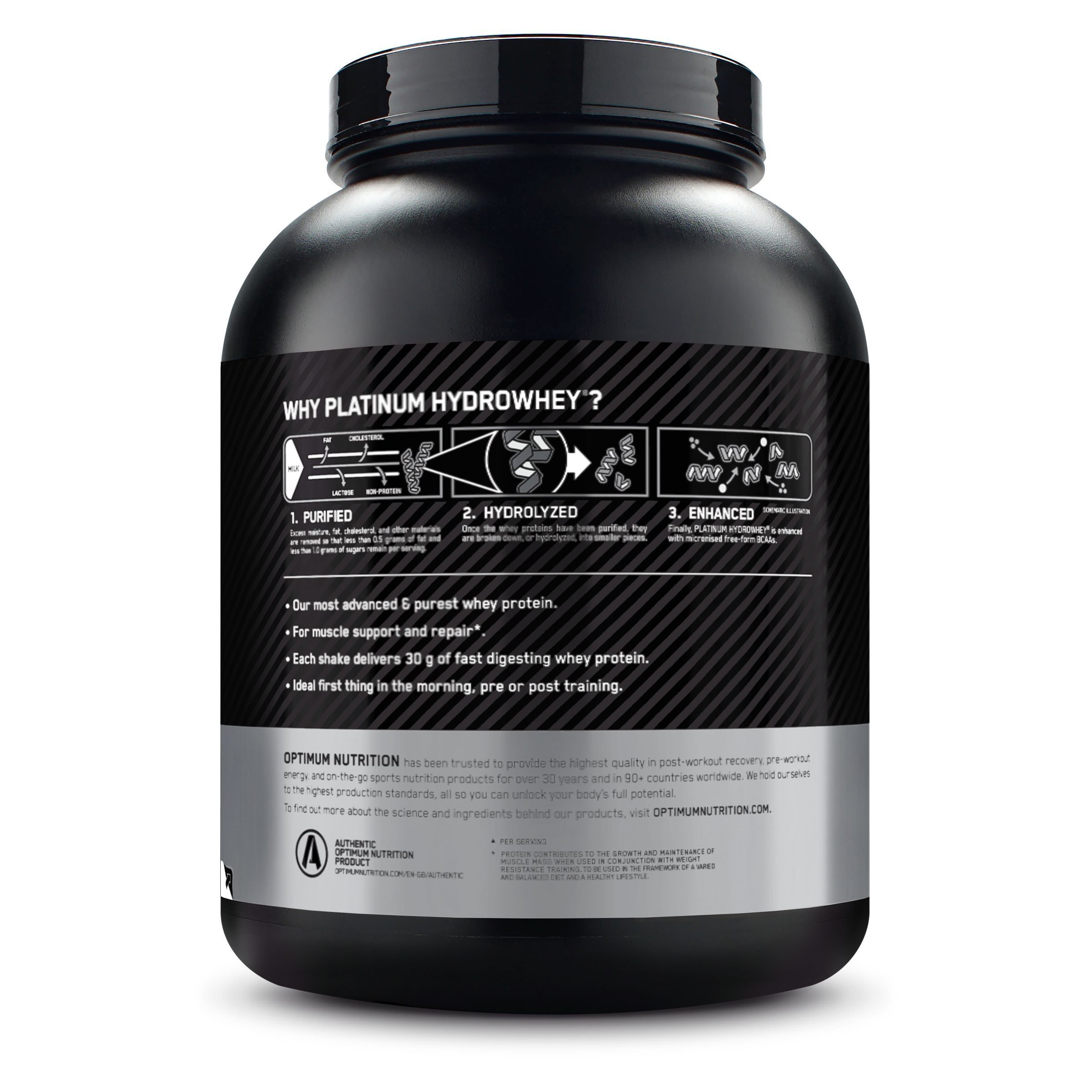 Optimum Nutrition Hydro Whey, Schokolade, Pulver 1600 g