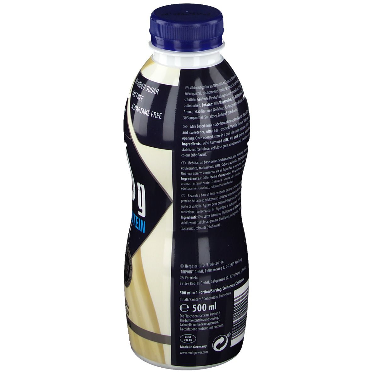 Multipower Fit Protein Drink Vanilla 500ml x 12