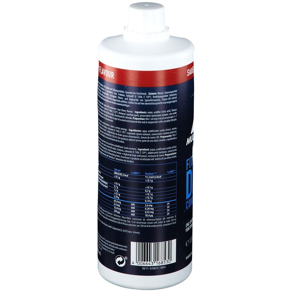 Multipower Fit Active Drink Concentrate, Sauerkirsche