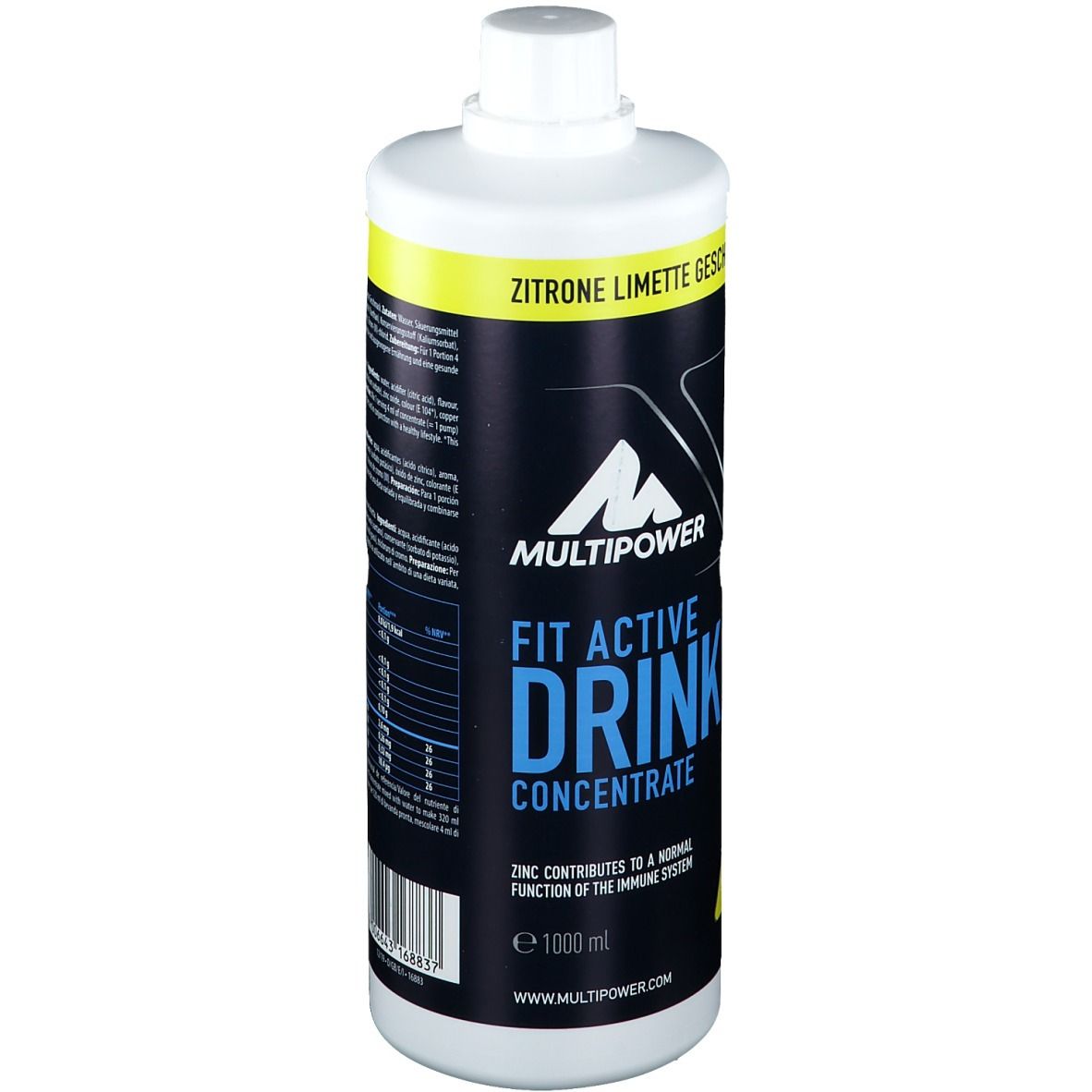 Multipower Fit Active Drink Concentrate, Limette-Zitrone