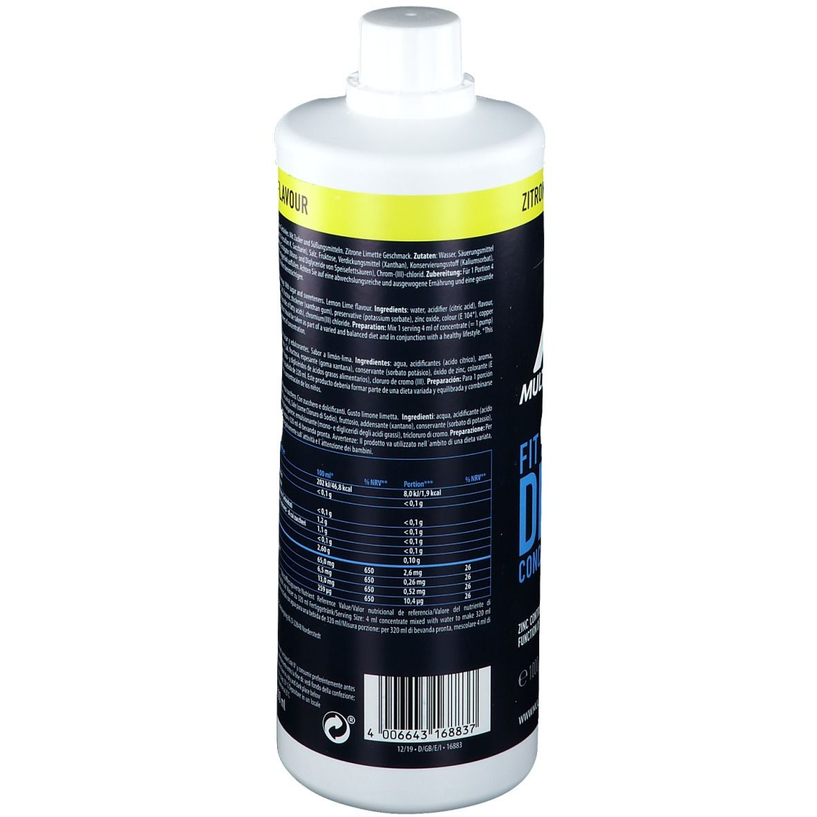 Multipower Fit Active Drink Concentrate, Limette-Zitrone