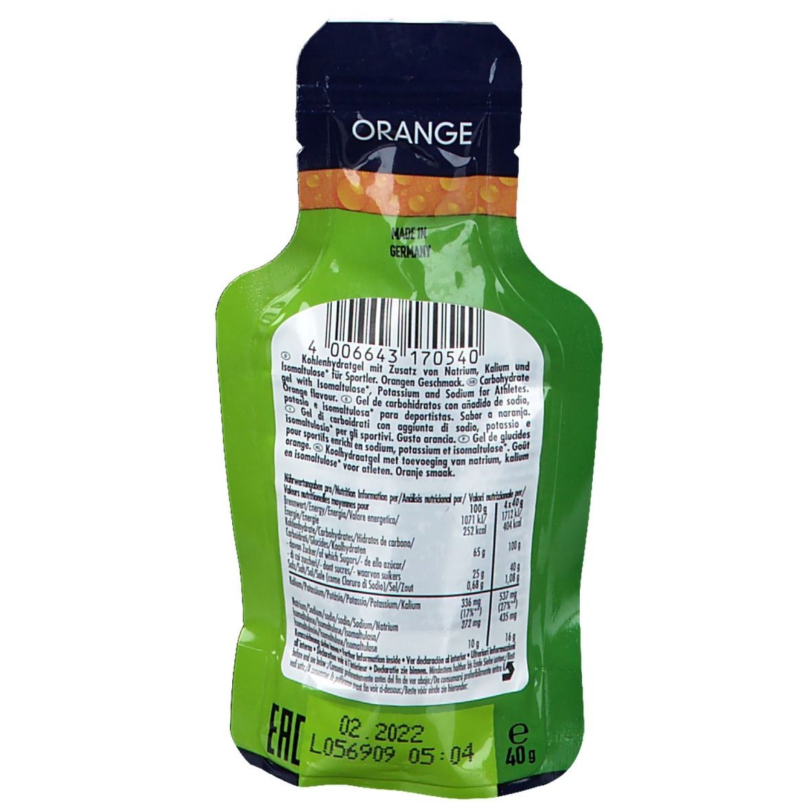 Multipower Multicarbo Gel, Orange
