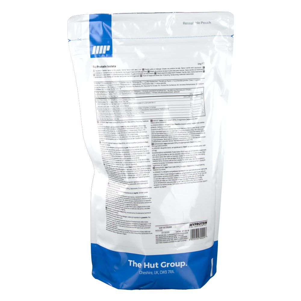 MyProtein Sojaprotein Isolat Vanille