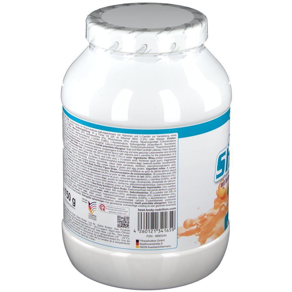 Best Body Nutrition Figure Shake, Pfirsich, Pulver